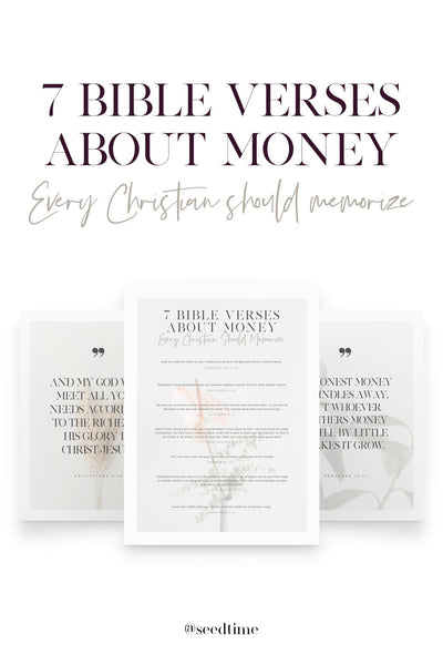 7 Bible Verses about Money every Christian should memorize (Printable PDF)