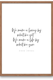 We make a life by what we give - quote (Printable Wall Art)