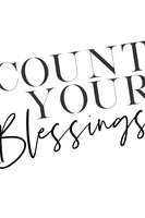 Count Your Blessings (diagonal) Printable Wall Art