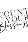 Count Your Blessings (diagonal) Printable Wall Art