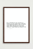 CS Lewis Quote Printable PDF Wall Art- (Doing the right thing and doing it well)