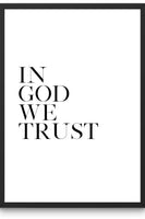 In God We Trust Printable Wall Art