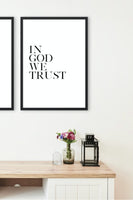 In God We Trust Printable Wall Art